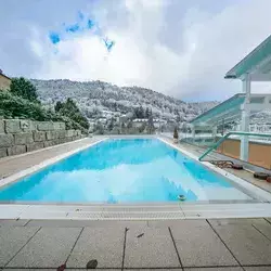 Infinitypool im Wellnesshotel Rothfuss im Winter 
