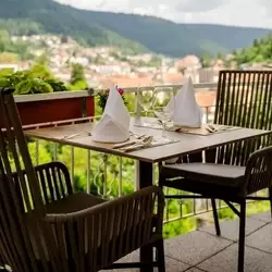 Terrasse Wellnesshotel Rothfuss Bad Wildbad Schwarzwald
