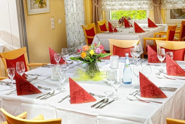 Abendessen im Restaurant des Wellnesshotels Rothfuss in Bad Wildbad