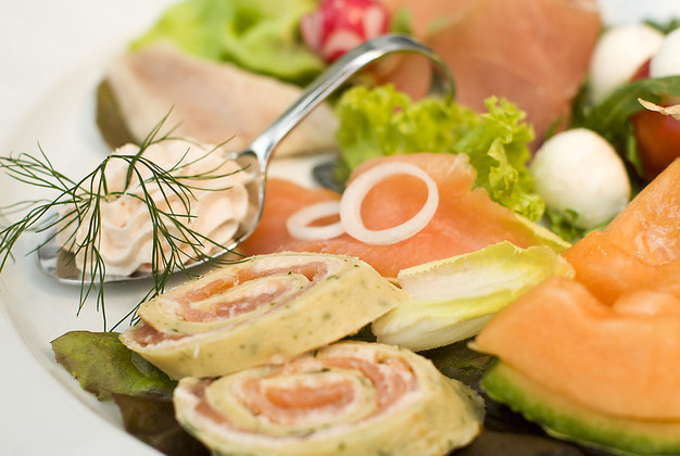 Angerichteter Teller im Restaurant Rothfuss in Bad Wildbad