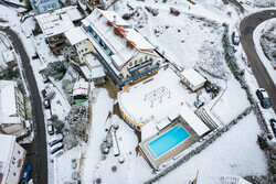 Luftaufnahme im Winter