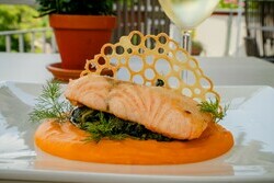 Hauptgang im Restaurant Sommerbergblick
